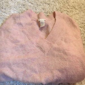 oversized pink sweater